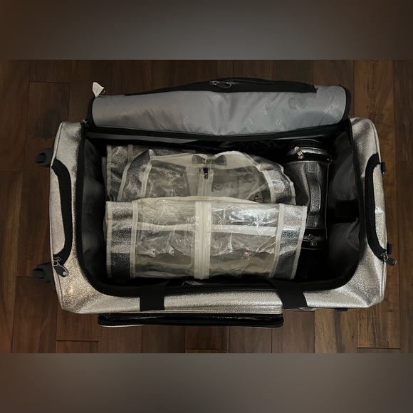 Glam'r Gear Mobile Changing Station™ Dance Duffel Bag with Built-In uHide® Rack. - Picture 8 of 11